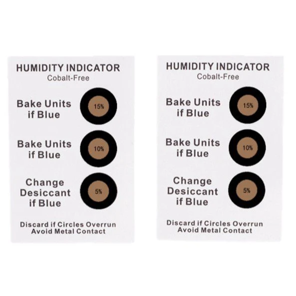 Carte indicateur d'humidité sans cobalt à 5 points